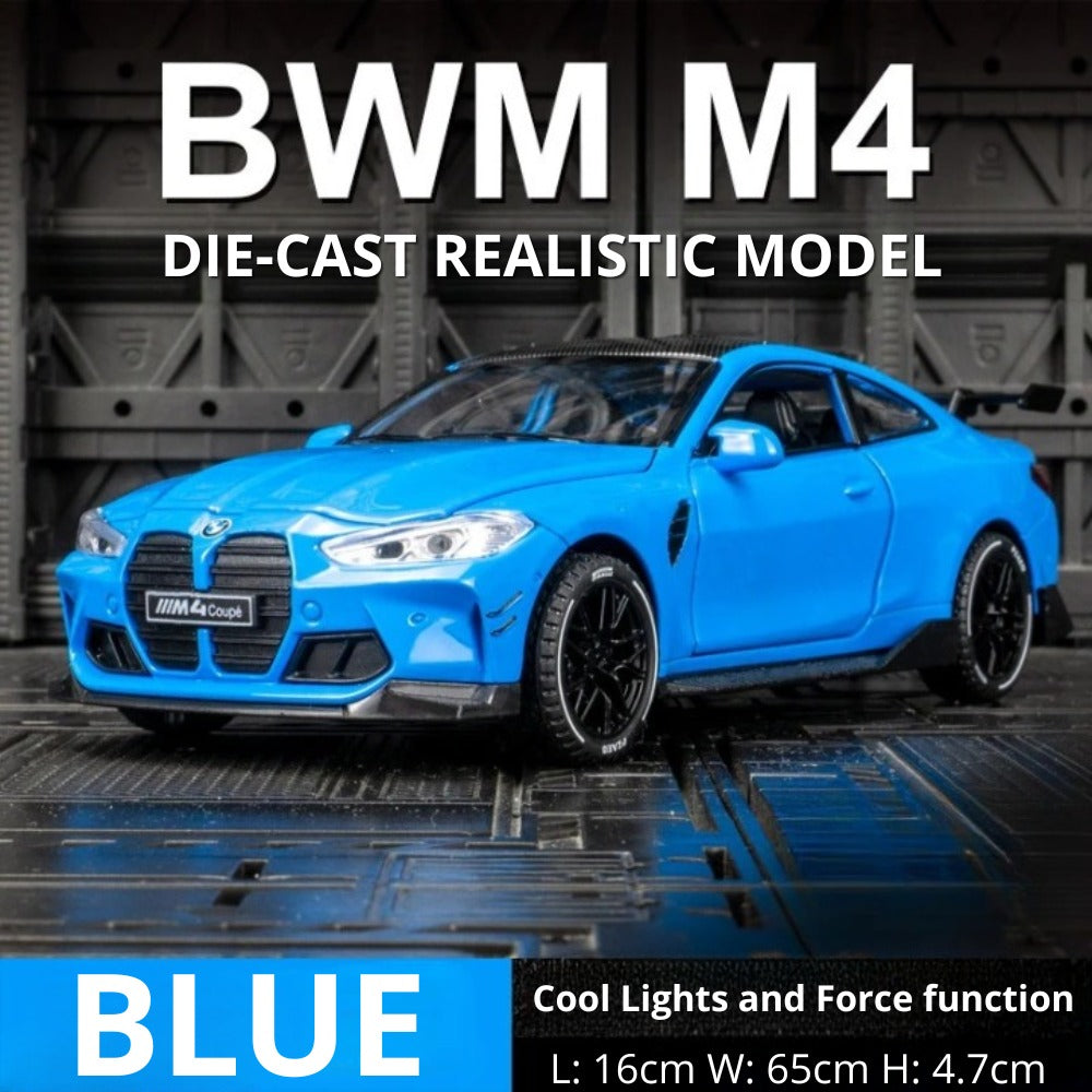 1:32 BMW M4 Coupe Diecast Alloy Model Car – Sound & Light