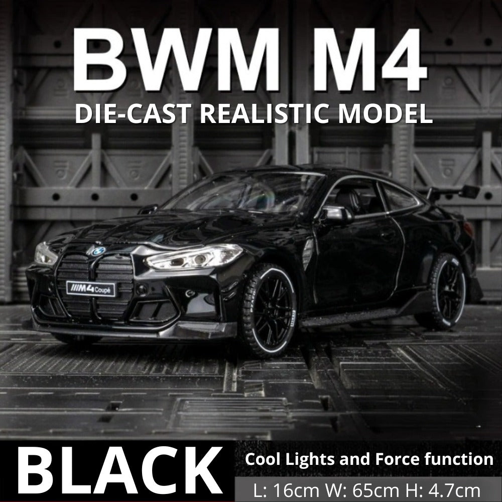 1:32 BMW M4 Coupe Diecast Alloy Model Car – Sound & Light