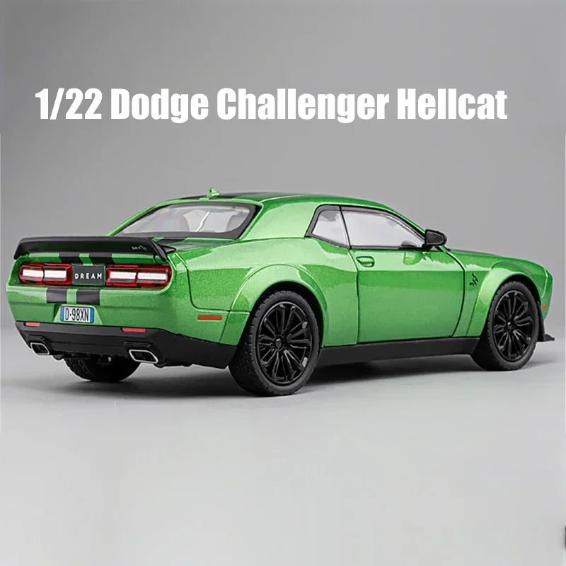 1:22 Dodge Challenger Redeye Hellcat Diecast Model Car – Lights & Sound