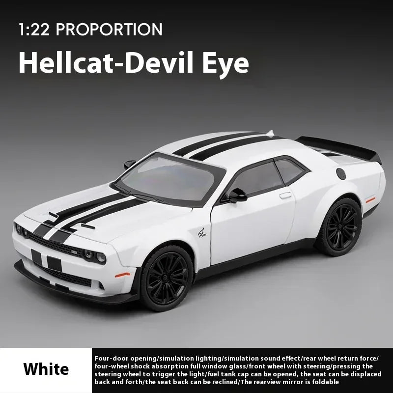 1:22 Dodge Challenger Redeye Hellcat Diecast Model Car – Lights & Sound