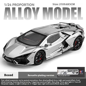 1:24 Lamborghini Revuelto Premium Diecast – Spray Plated(Lights)