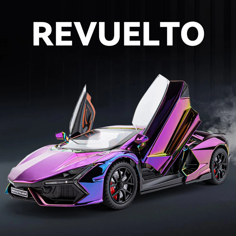 1:24 Lamborghini Revuelto Premium Diecast – Spray Plated(Lights)