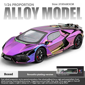 1:24 Lamborghini Revuelto Premium Diecast – Spray Plated(Lights)