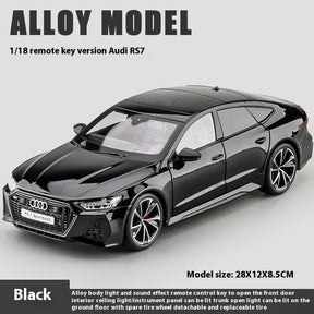 1:18 Audi RS7 Sportback Diecast Model Car – Remote Control with Lights & Sound
