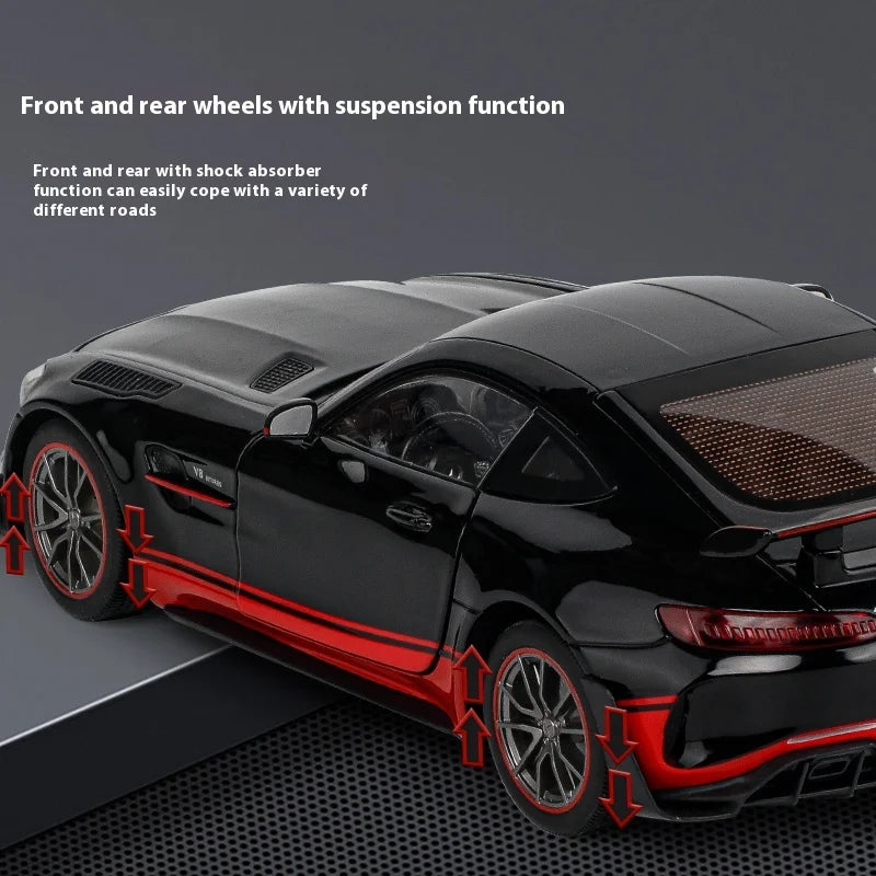 1:18 Mercedes-AMG GTR Diecast Alloy Model Car – Lights & Sound
