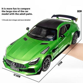 1:18 Mercedes-AMG GTR Diecast Alloy Model Car – Lights & Sound